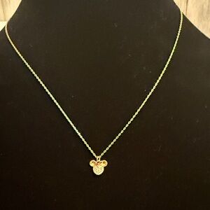 Kate Spade Gold Minnie Mouse Pendant Necklace